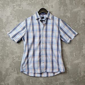 Classic Blue Checkered Men's Casual Shirt